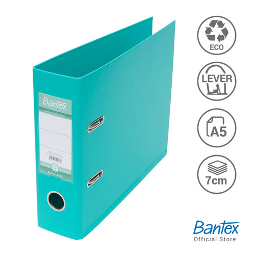 Bantex Lever Arch File Ordner Plastic A5 7cm Turquoise#1453 22