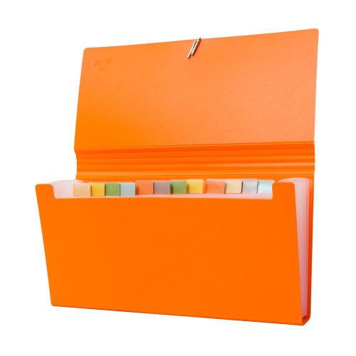 Bantex Expanding File Cheque (12 Pockets) Mango #8811 64