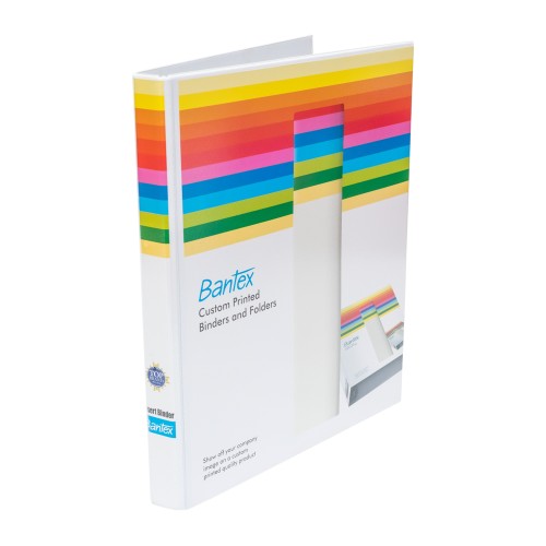 Bantex Insert Ring Binder 2 Ring O 20mm A4 White#8515 07