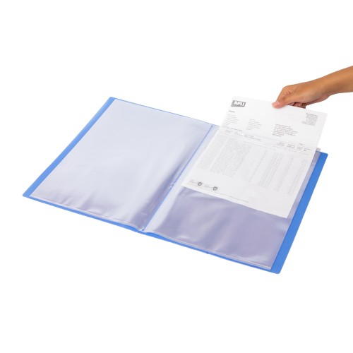 Bantex Display Book Transparent A4 (20 pockets) Cobalt Blue #3155 11