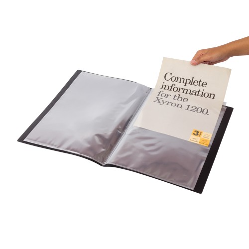 Bantex Display Book Transparent A4 (20 pockets) Black #3155 10