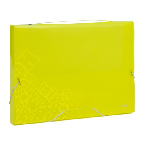 Bantex PP Jolly Bright Document Box Folio Lime #3612 65