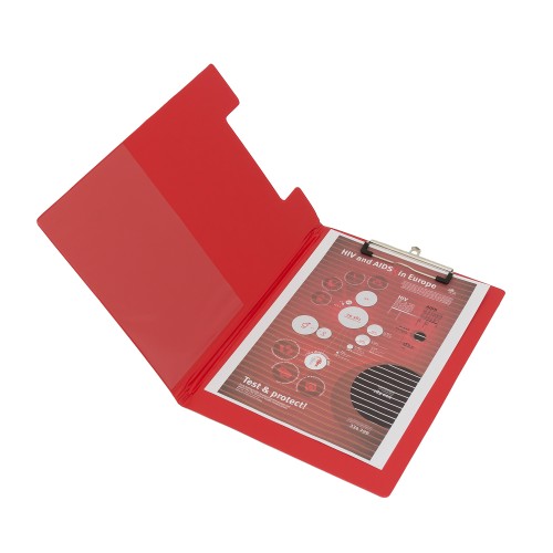 Bantex Clipboard With Cover A4 Red #4240 09