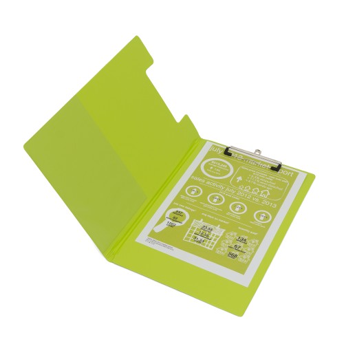 Bantex Clipboard With Cover Folio Lime #4211 65