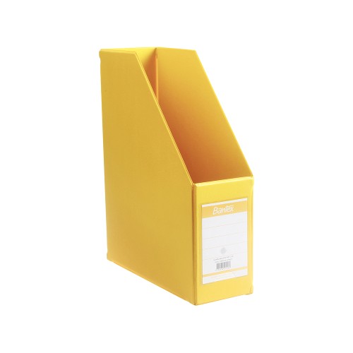 Bantex Magazine File (Box File) 10cm Folio Lemon #4011 26