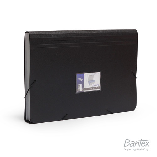 Bantex Expanding File Folio Black #3601 10