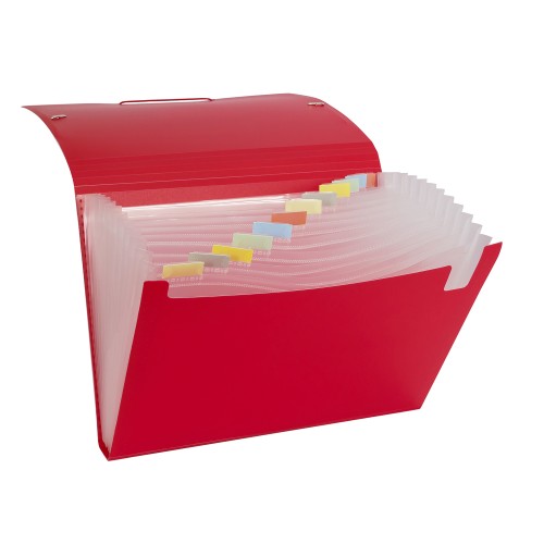 Bantex Expanding File A4 Red #3600 09