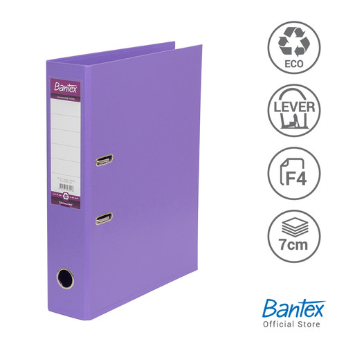 Bantex Lever Arch File Ordner Plastic 7cm Folio Lilac #1465 21