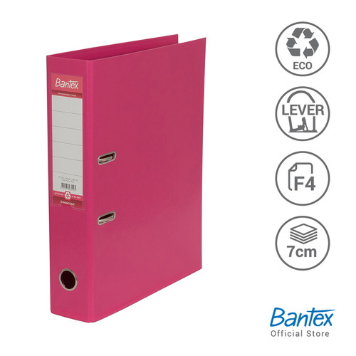 Bantex Lever Arch File Ordner Plastic 7cm Folio Pink #1465 19