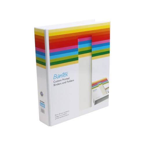 Bantex Insert Ring Binder 2 Ring 40mm A4 White #8542 07