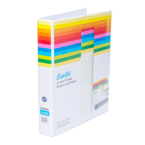 Bantex Insert Ring Binder 2 Ring 25mm A4 White #8522 07