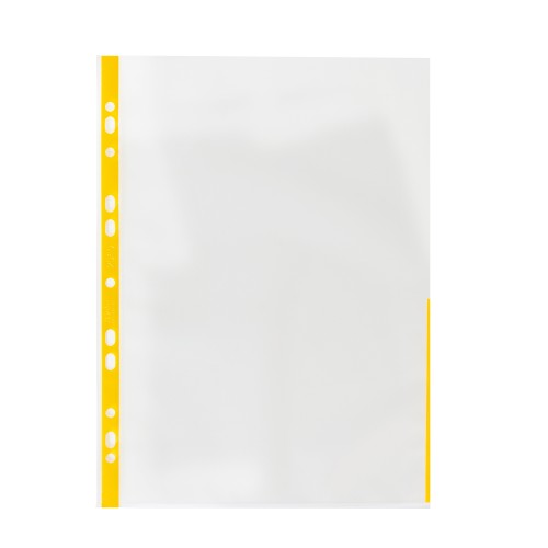 Bantex Signal Pocket Antiglare 25 Sheets A4 Yellow #2050 06