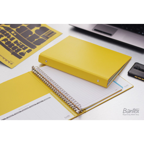 Bantex Multiring Binder 26 Ring 25mm B5 Lemon #1326 26