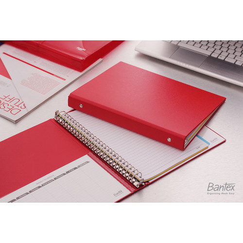 Bantex Multiring Binder 26 Ring 25mm B5 Red #1326 09