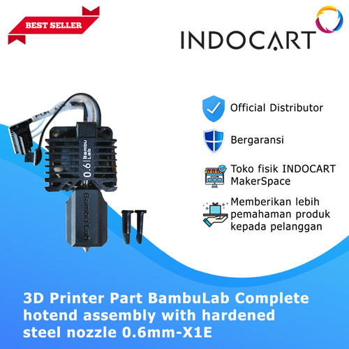 3D Printer Parts BambuLab X1E Complete Hotend With Nozzle