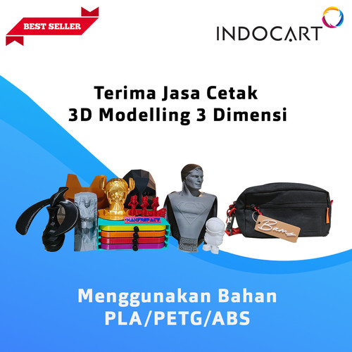 Jasa cetak 3D print 3 dimensi PLA+/PETG/ABS High Quality Print