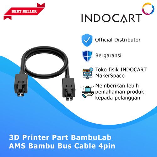 INDOCART 3D Printer Parts BambuLab AMS Bambu Bus Cable 6pin Hub