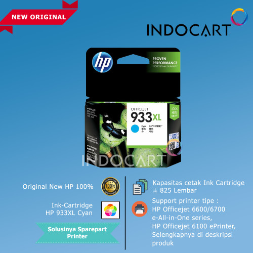 Ink Cartridge HP 932XL 933XL Original Tinta HP 7110 7610 7612 6100