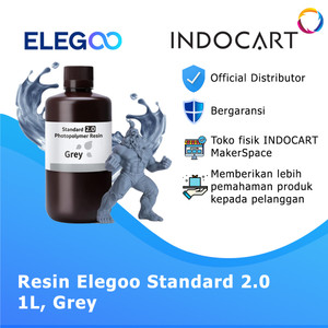 INDOCART Tinta Resin 3D Printer Elegoo Standard 2.0 resin Grey-1kg