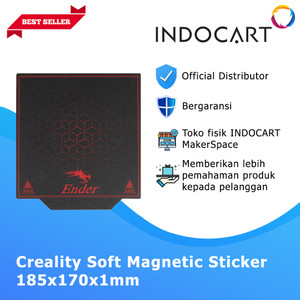 INDOCART Soft Magnetic Build Plate Sticker 185x170x1mm-Ender-2 Pro