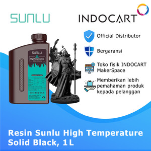 INDOCART Tinta Resin 3D Printer Sunlu High Temperature Solid Black-1kg