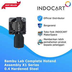 INDOCART 3D Printer BambuLab Complete Hotend Assembly X1 Series 0.4mm