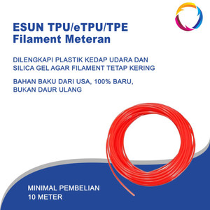 INDOCART Tinta Filamen 3D Pen ESUN TPU/eTPU/TPE (85/87/95)/mtr