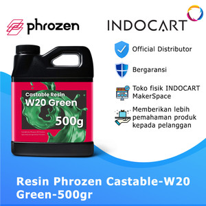 INDOCART Tinta Resin Phrozen Wax 20 Castable Jewelry W20 Green-500gr