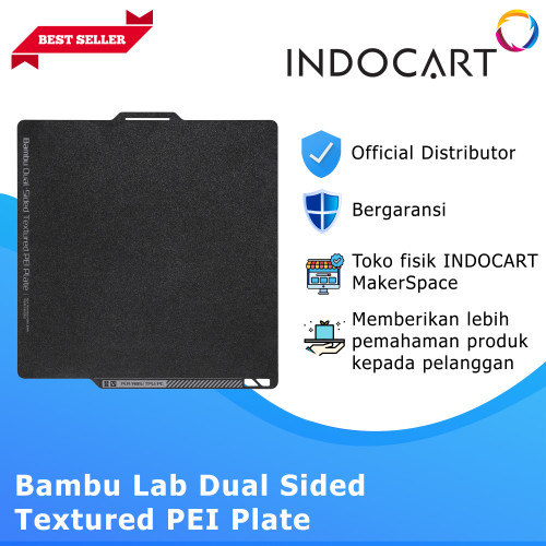 INDOCART 3D Printer Part Bambu Lab Bambu Dual Sided Textured PEI Plate