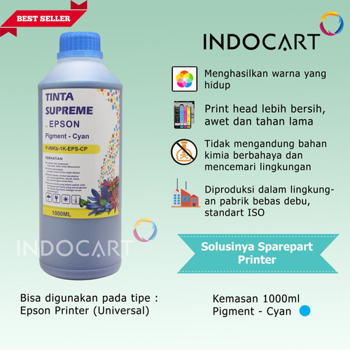 IndoCart Tinta Refill Printer Epson WorkForce-Pigment Ink-1kg