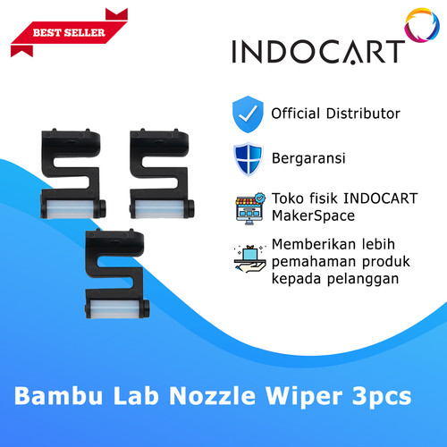 INDOCART 3D Printer Parts Bambu Lab Nozzle Wiper-3pcs