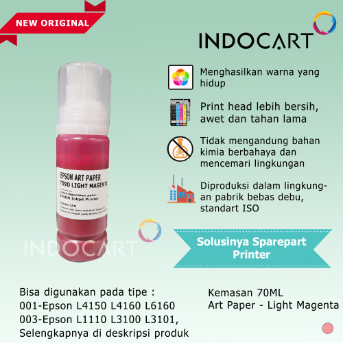 IndoCart Tinta Refill Printer Epson 001 003 008 Art Paper Ink-70ml