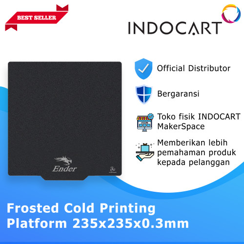 INDOCART Frosted Cold Printing Platform 235x235x0.3mm