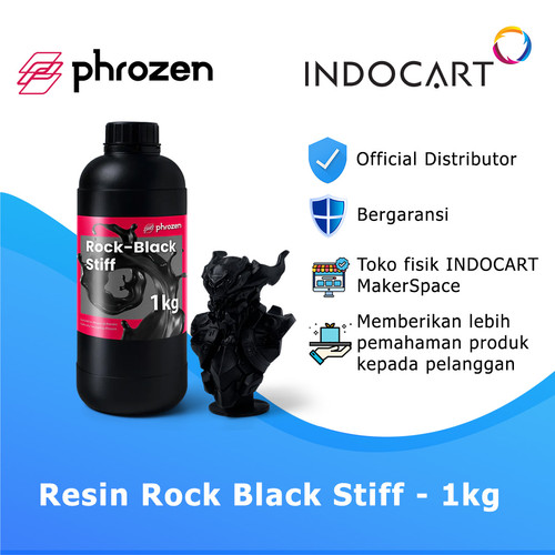 INDOCART Tinta Resin 3D printer Phrozen Rock Black Stiff Resin-1kg