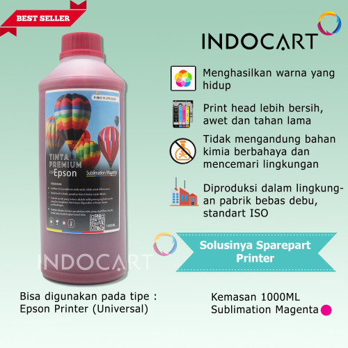 IndoCart Tinta Refill Premium Printer Epson-Sublim Sublimation Ink-1kg