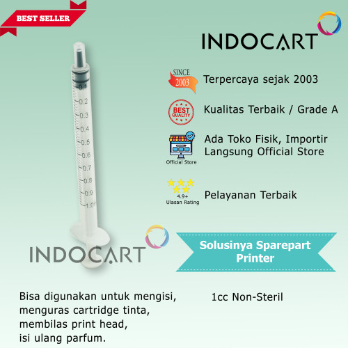 Syringe Spuid Spuit-Jarum Suntik-Suntikan Tinta-1cc 1ml 1 cc ml