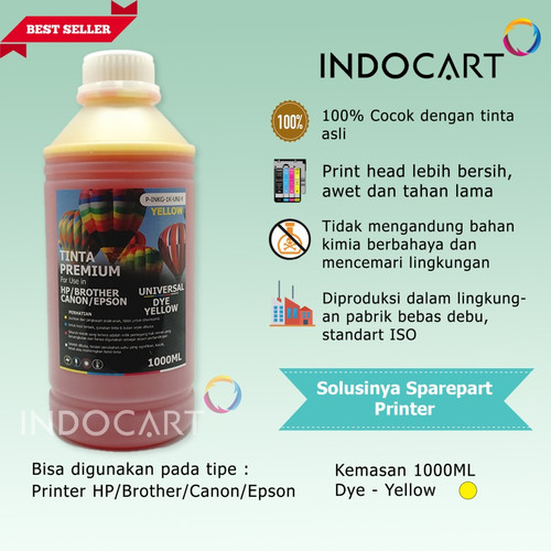 IndoCart Tinta Premium Printer Epson 664 673 T664 T673 001 003-Dye-1kg