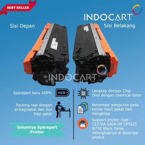Toner Cartridge Compatible CE270A CE271A CE272A CE273A 650A-HP CP5525