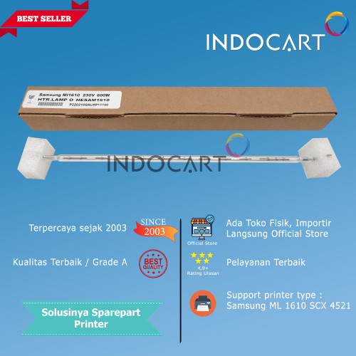 Heater Lamp-Lampu Fuser Pemanas-600W-Samsung ML 1610 SCX 4521