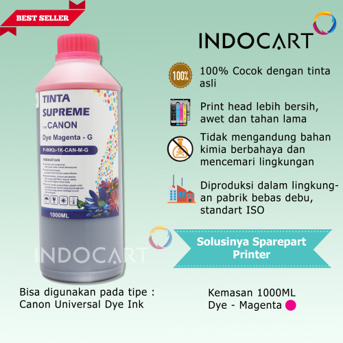 IndoCart Tinta Refill Canon PGI725 PGI750 PG88-Dye Ink-1kg