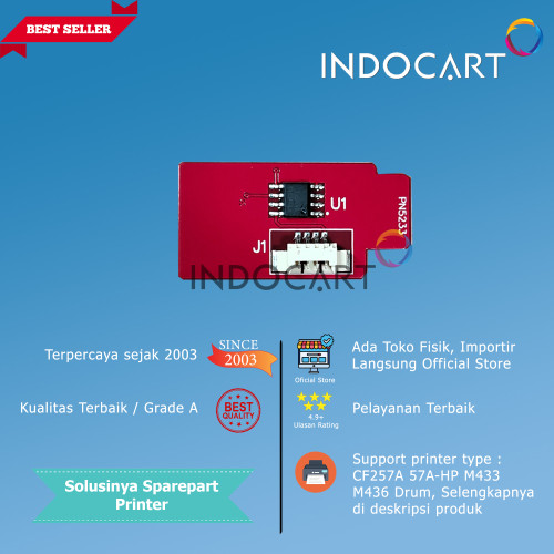 Chip CF257A 57A-HP M433 M436 Drum-80K