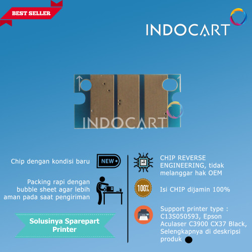 Chip C13S050590 S050593-Epson Aculaser C3900 CX37 Toner
