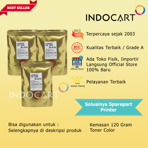 Serbuk Toner Warna Jepang-Xerox DocuPrint CP315 CM315-K-110gr