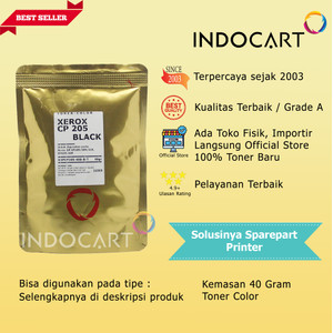 Serbuk Toner Warna Jepang-Xerox DocuPrint CP115 CP225 CM225-K-40gr