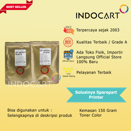 Serbuk Toner Warna MPCPT-CE250A 504A-HP CP3525 CM3530-150gr-K