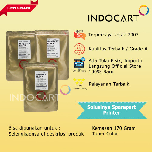 Serbuk Toner Warna MPCPT-Q6470A 501A-HP 3600 3800 CP3505-170gr-K