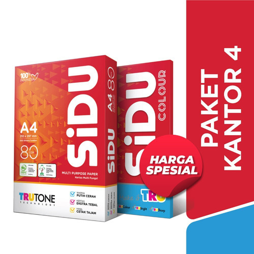 SiDU Paket Kantor 13 (HVS 80 GSM A4 & HVS Berwarna Turquoise 80 GSM)