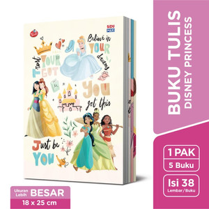 SiDU Maxi Buku Tulis Disney Princess 42 Lembar - 5 buku