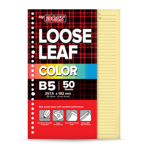 BigBoss Loose Leaf 50 B5 Kuning