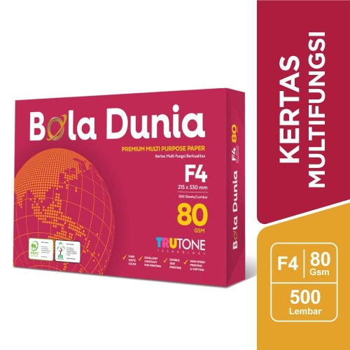 Bola Dunia Kertas Fotocopy 80 GSM F4